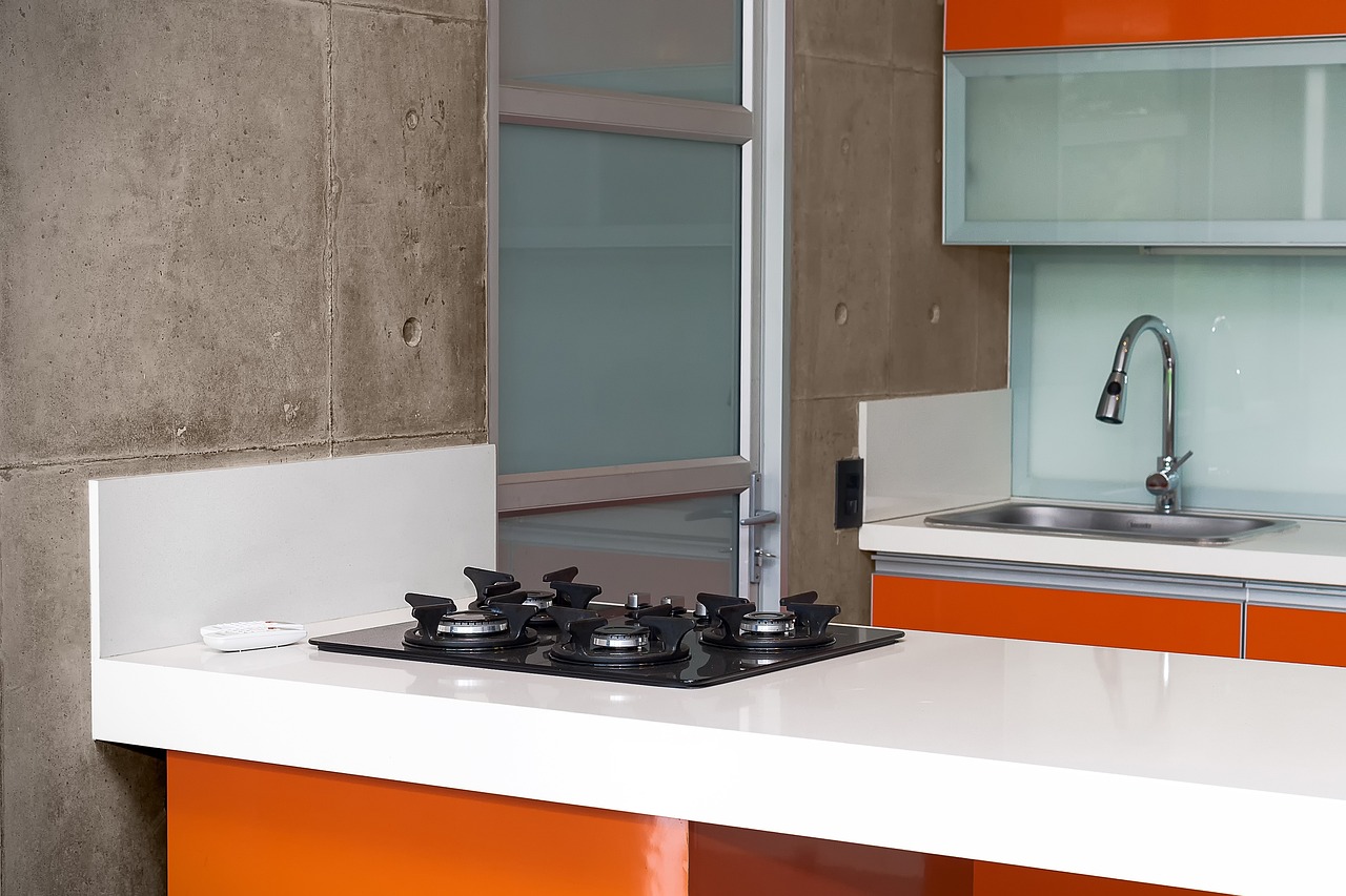 kitchen, integral, orange-1776644.jpg